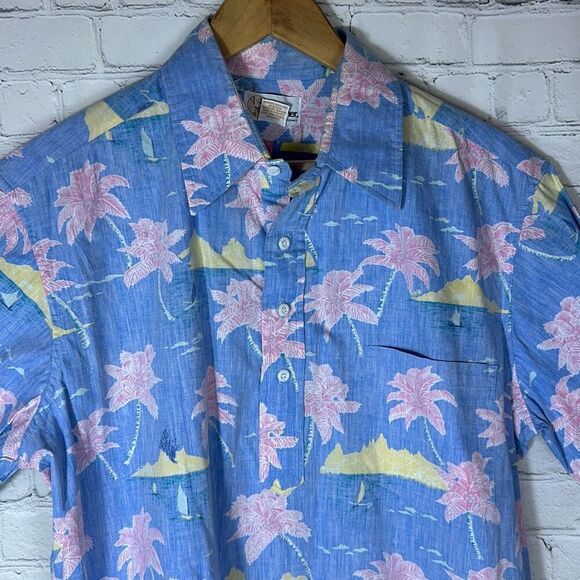 Reyn Spooner Hawaiian Shirt  Mens Button-Down size L Large Cotton - Picture 2 of 6